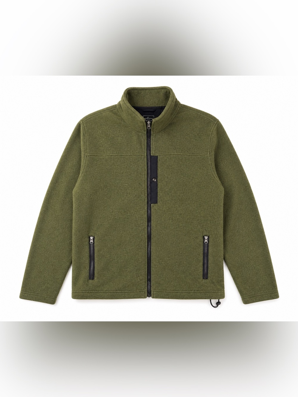 LL Bean Unisex Sz L Regular Olive Green  Zip up Jacket Casual Outerwear 293887